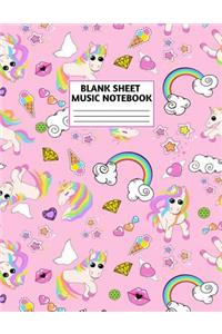 Blank Sheet Music Notebook