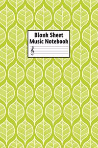Blank Sheet Music Notebook