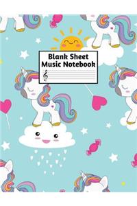 Blank Sheet Music Notebook