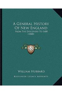 General History Of New England