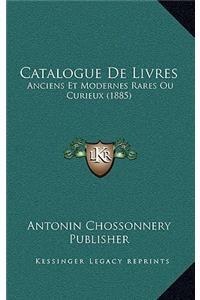 Catalogue De Livres