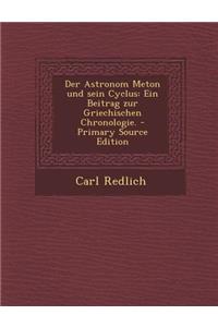 Der Astronom Meton Und Sein Cyclus