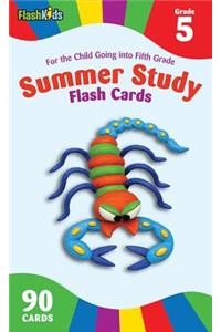 Summer Study Flash Cards Grade 5 (Flash Kids Summer Study)