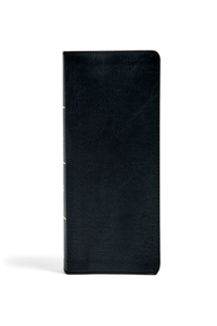 CSB Single-Column Personal Size Bible, Black Leathertouch