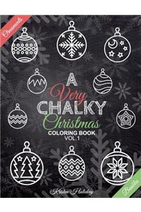 Very CHALKY Christmas Coloring Book