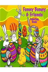 Funny Bunny & Friends Coloring Book