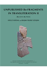 Unpublished Bo-Fragments in Transliteration II