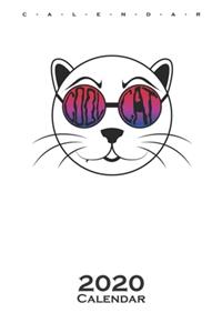 Cool Cat with sunglasses Calendar 2020