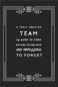 A Truly Amazing Team is Hard to Find