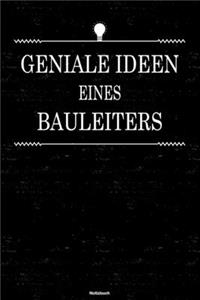 Geniale Ideen eines Bauleiters Notizbuch