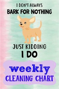 Weekly Cleaning Chart
