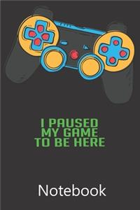I Paused My Game To Be Here