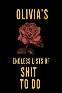 Olivia's Endless Lists of Shit to do
