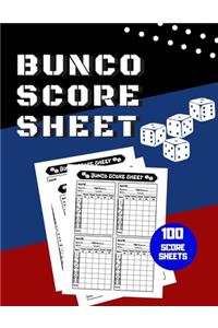 Bunco Score Sheet