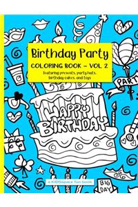 Birthday Party Coloring Book Volume 2 (A KIDSspace Fun Book)