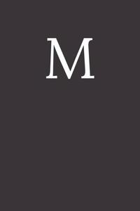 Buchstabe M Notizbuch