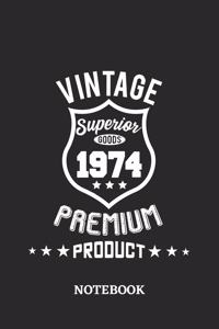 1974 Vintage Superior Premium Product Notebook