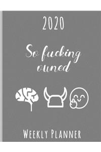 2020 So Fucking Owned Weekly Planner