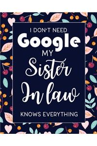 I Don't Need Google My Sister in Law Knows Everything