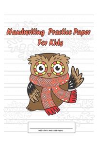 Handwriting Practice Paper For Kids