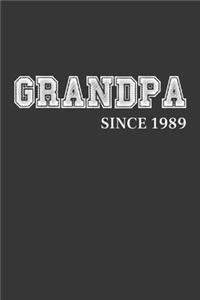 Grandpa Since 1989 Notebook