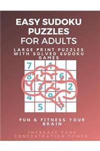 Easy Sudoku Puzzle Book for Beginners