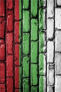 The Flag of Bulgaria on a Brick Wall Journal