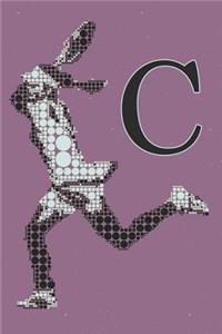 C Monogram Initial Tennis Journal