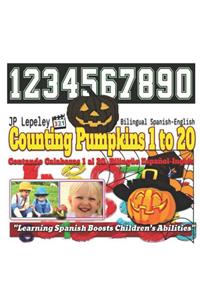 Counting Pumpkins 1 to 20. Bilingual Spanish-English