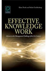 Effective Knowledge Work