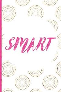 Smart: Blank Lined Notebook Journal Diary Composition Notepad 120 Pages 6x9