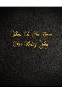 There Is No Cure For Being You: 108 Page Blank Lined Notebook