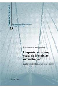 L'Expatrié Un Acteur Social de la Mobilité Internationale