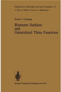 Riemann Surfaces and Generalized Theta Functions