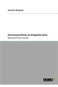Emissionszertifikate als Anlagealternative
