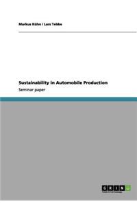 Sustainability in Automobile Production