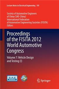 Proceedings of the Fisita 2012 World Automotive Congress