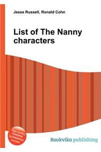 List of the Nanny Characters