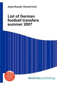 List of German Football Transfers Summer 2007