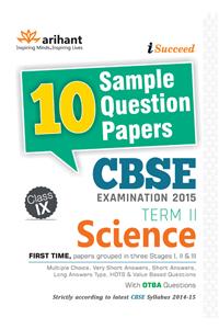 CBSE 10 Sample Question Papers - SCIENCE for Class 9th Term-II