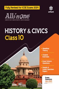 All In One Class 10th History & Civics for ICSE Exam 2024