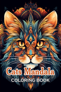 Cats Mandala Coloring Book