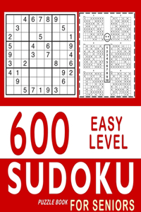 600 Easy Level Sudoku Puzzle Books for Seniors