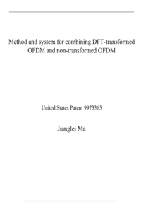 Method and system for combining DFT-transformed OFDM and non-transformed OFDM