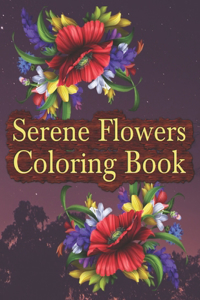 Serene Flowers coloring book