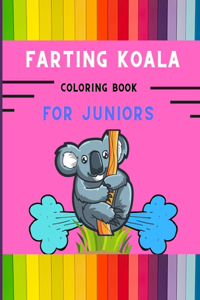 Farting koala coloring book for juniors