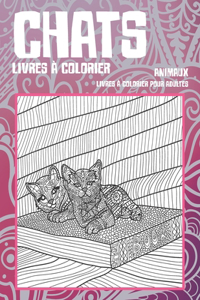 Livres à colorier - Livres à colorier pour adultes - Animaux - Chats