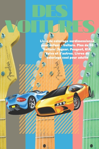Livre de coloriage surdimensionné pour enfant - Voiture. Plus de 50 Voiture