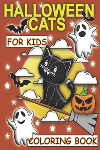 Halloween cats colooring book for kids age 3 and up. Oridinal Coloring Pages with cats.