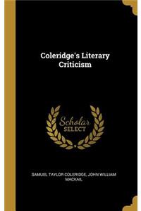 Coleridge's Literary Criticism